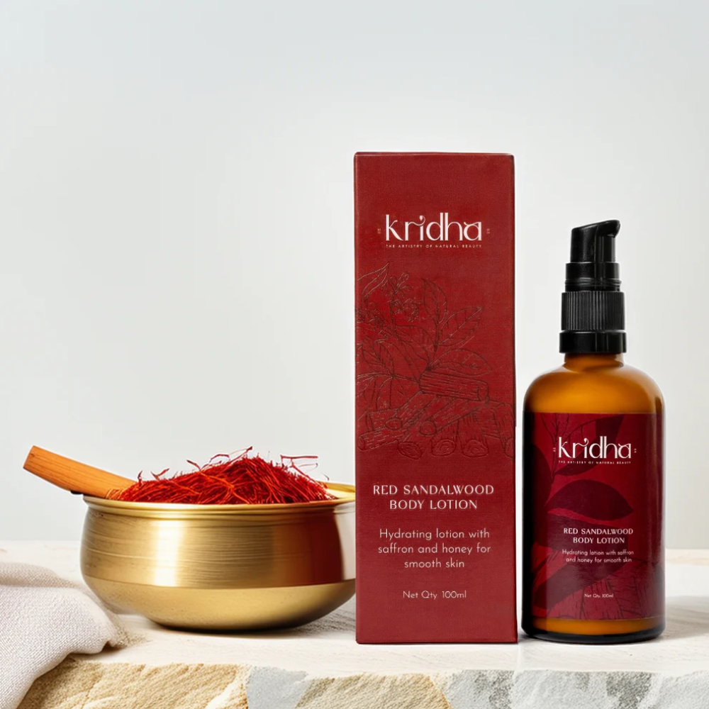 Kridha Red Sandalwood Body Lotion – Hydrate & Glow