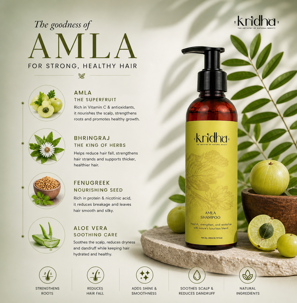 Kridha Amla Shampoo – Strength & Revitalize