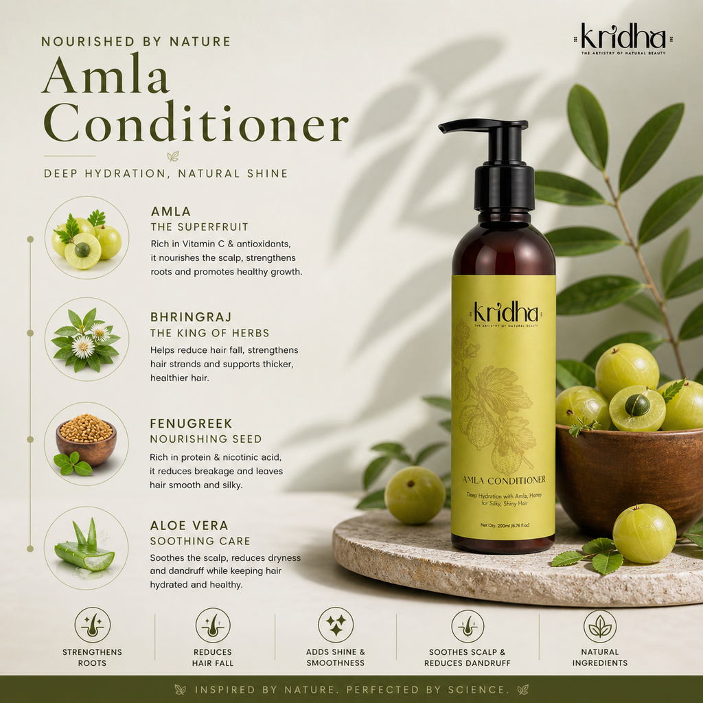Kridha Amla Conditioner – Deep Hydration & Strength